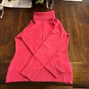 Pink Turtleneck Sweater